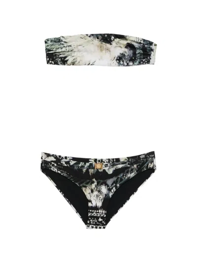 Balmain Abstract-print Bikini In Multi