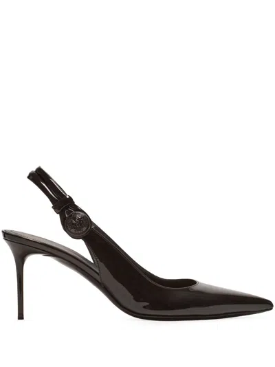 Balmain Alma 75mm Leather Pumps In Noir