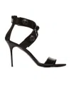 Balmain Alma Crisscross Strap Sandals In Black