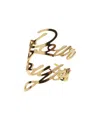 Balmain Eternal Love Script Bracelet-brass In Yellow