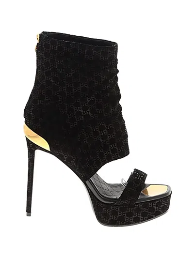 Pre-owned Balmain Ankle Boots In Black
