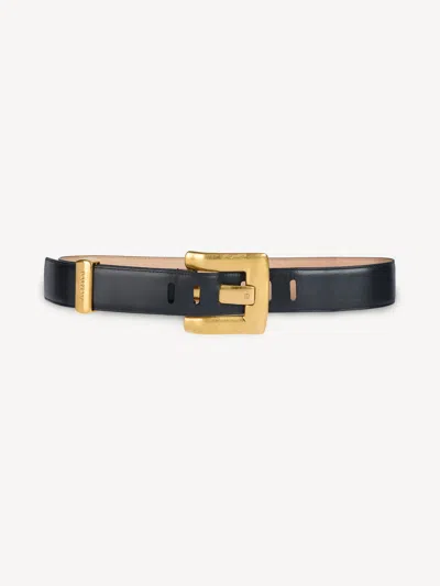 Balmain Anthem Belt 4.5cm-calfskin In Black