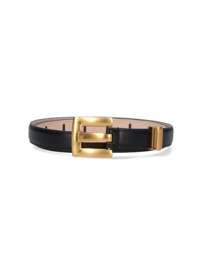 Balmain Anthem Belt In Black