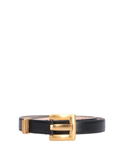 Balmain Anthem Belt In Black
