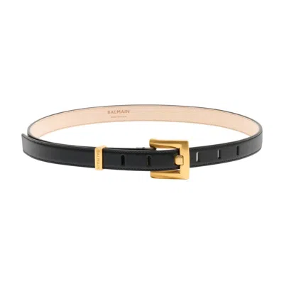 Balmain Anthem Belt In Black