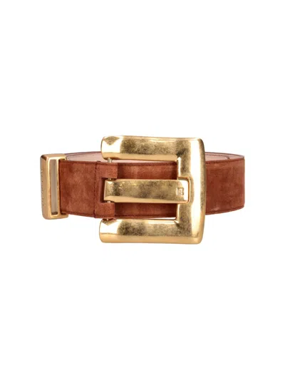 Balmain "anthem" Belt In Brown