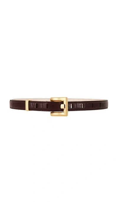 Balmain Anthem Belt In Burgundy