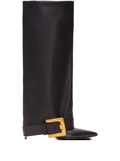 Balmain Women Anthem Boots In Black
