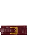 Balmain Anthem Calfskin Clutch In Calfskin In Brown
