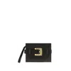 Balmain Anthem Clutch In Black