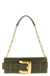 Balmain Khaki Anthem Clutch In Green