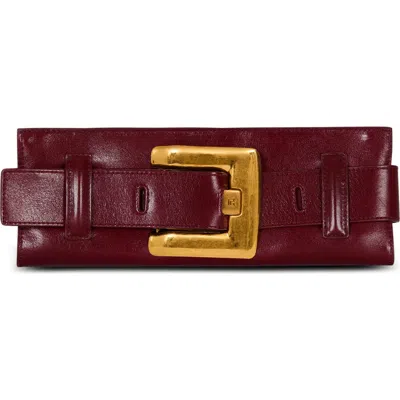 Balmain Anthem Leather Clutch