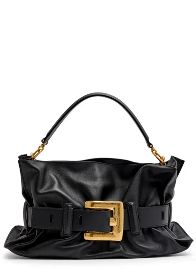 BALMAIN BALMAIN ANTHEM MEDIUM LEATHER SHOULDER BAG