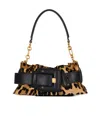 Balmain Anthem Mini Ponyskin-style Leopard Print Bag In Brown