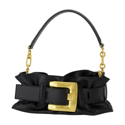 Balmain Anthem Mini Shoulder Bag  Black