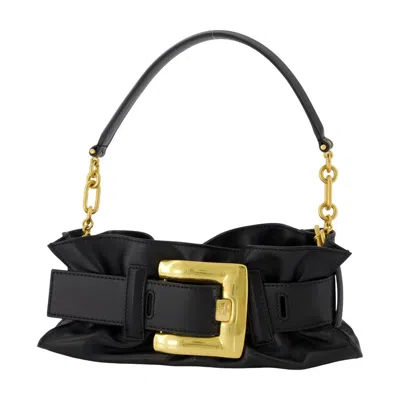 Balmain Anthem Mini Shoulder Bag In Black