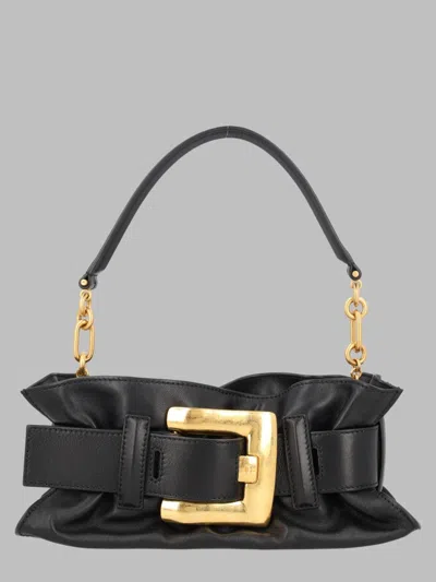 Balmain Anthem Mini Shoulder Bag In Black