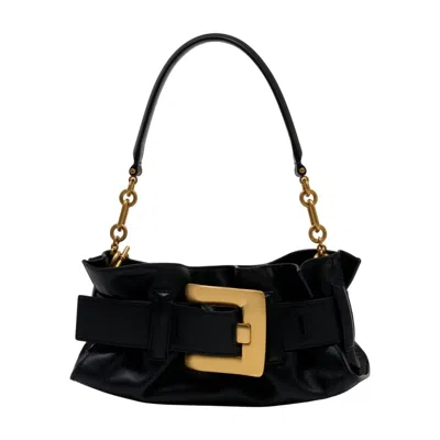 Balmain Anthem Mini Shoulder Bag -  - Leather - Black