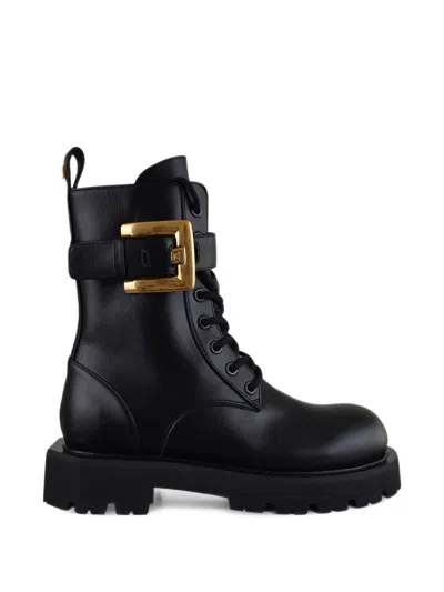 Balmain Anthem Ranger Boots In Black
