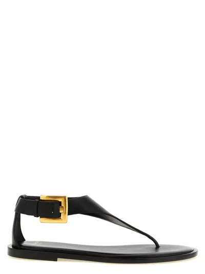 Balmain Sandal Anthem In Black