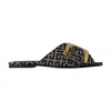 Balmain Flat Monogram Jacquard Anthem Sandals In Multi