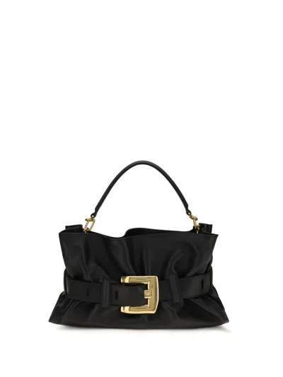 Balmain Anthem Shoulder Bag In Black