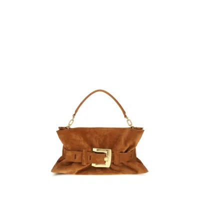 Balmain Anthem Shoulder Bag  Brown