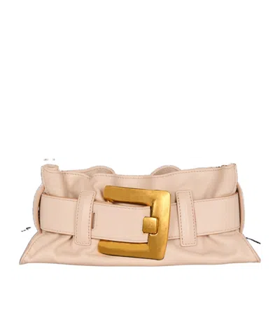 Balmain Anthem Shoulder Bag In Nude