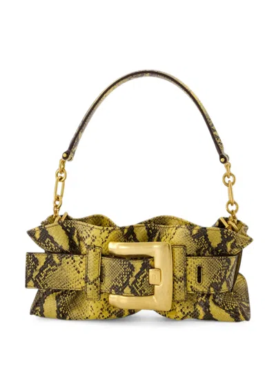 Balmain Anthem Snakeskin-effect Shoulder Bag In Multi