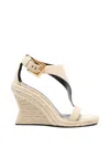 Balmain Anthem Wedge Espadrilles In Multi
