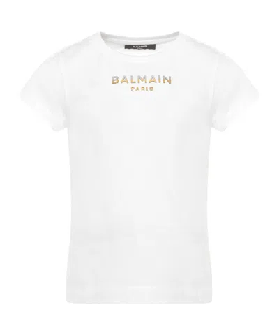 Balmain Appliqué-logo T-shirt In White