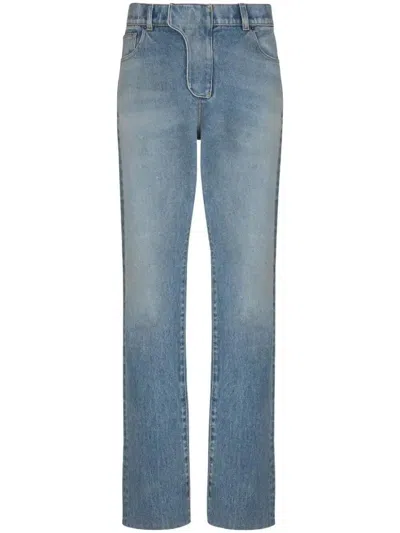 Balmain Jeans Mit Geradem Bein In Bleu Jean