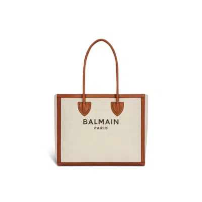 Balmain Army 42 Shopper Bag In Sand