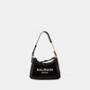 Balmain Women's B-army Handbag In Monogrammed Canvas And Leather