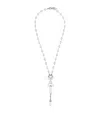 Balmain Art Deco Pendant Necklace In Silver