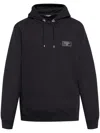 Balmain Classic Black Hoodie With Kangaroo Pocket In Black