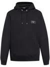 Balmain Classic Black Hoodie With Kangaroo Pocket In Black