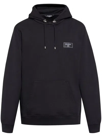 BALMAIN ASH GREY HOODIE