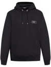 Balmain Classic Black Hoodie With Kangaroo Pocket In Black