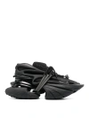 Balmain Unicorn Leather Low-top Sneakers In Black