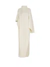 Balmain Asymmetric Knitted Cape In White