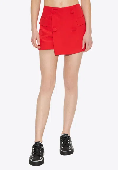 Balmain Asymmetric Tailored Mini Skorts