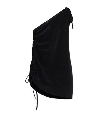 Balmain Asymmetrical Bikini In Black