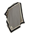 Balmain Multicolor Asymmetric Scarf Top With All-over Monogram Print In Silk Woman In Gray