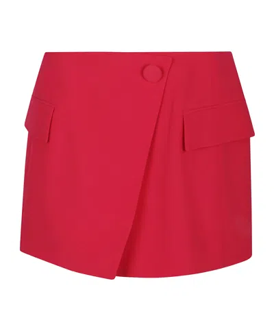 BALMAIN WRAP-DESIGN MINI SKIRT