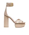 Balmain Ava Platform Pumps In Nude