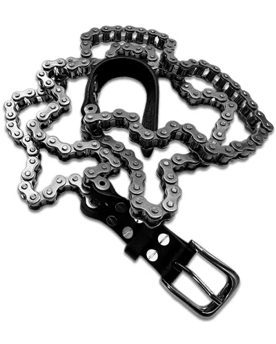 Pre-owned Balmain Aw10  By Christophe Decarnin ‘bike Chain' Metal Belt In Silver