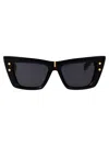 Balmain Sunglasses In Blk - Gld