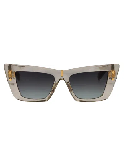 Balmain B - Eye Sunglasses In Gry - Gld