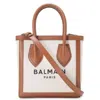 Balmain B Army 24 Leather Shoulder Bag In Neutral